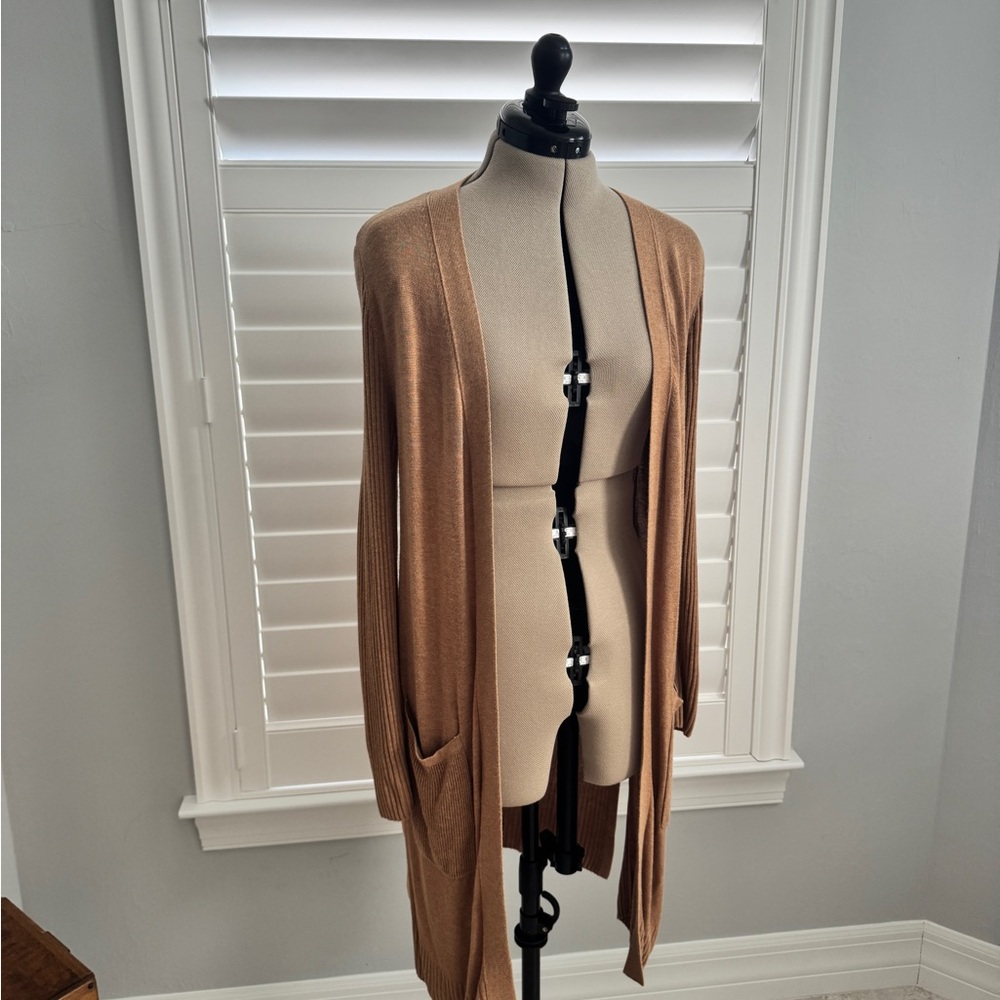 INC International Concepts Tan Knit Cardigan
